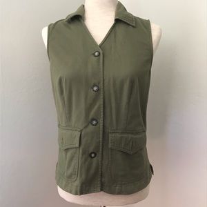 Petite Sophisticate green Vest